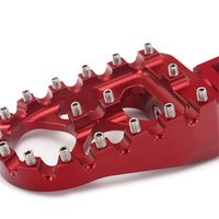 Plaques de pieds en aluminium rouge CNC, pour harley, 100 pièces