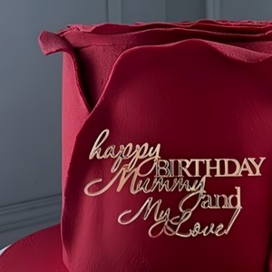 Nuova Decorazione per Torta di Compleanno in Acrilico Stile Ins, 'Buon Compleanno Mamma' e 'Il Mio Amore', Accessori per Decorazione Tavolo Dessert - Product Image 6