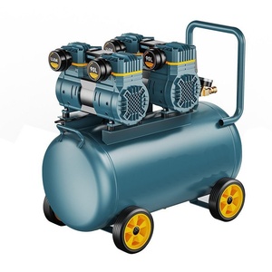 Compresseur d'air sans huile 50L 1100W 1,5HP 2 pôles haute vitesse silencieux portable pour usage médical, dentaire et en laboratoire - Product Image 2