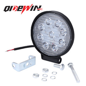 ไฟทำงาน LED ทรงกลม QideWin 27W 12V กันน้ำ สำหรับช่วยส่องสว่างรถบรรทุก - Product Image 1