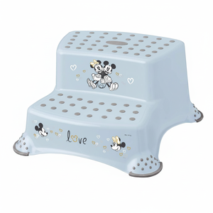 Sgabello a 2 gradini Igor, Mickey, Azzurro, 40 x 37 x 21 cm - Product Image 2