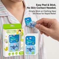 Patch d'aromathérapie adhésif portable, parfum naturel pur, aide à améliorer la respiration et à soulager l'inconfort nasal à tout moment et en tout lieu