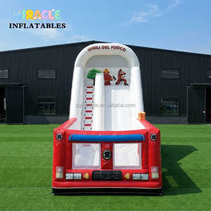 Parc <span class=keywords><strong>de</strong></span> trampolines gonflables géants pour camions <span class=keywords><strong>de</strong></span> pompiers, <span class=keywords><strong>aire</strong></span> <span class=keywords><strong>de</strong></span> <span class=keywords><strong>jeux</strong></span> <span class=keywords><strong>gonflable</strong></span> extérieure pour enfants - Product Image 3