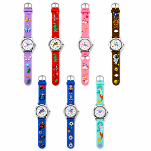 Reloj Infantil de 7 Temas de Dibujos Animados, Dinosaurio, Unicornio, Sirena, Analógico, Resistente al Agua - Product Image 1