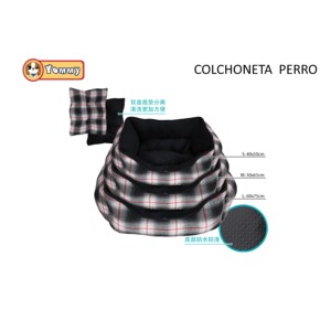 Cuccia per cani Yommy con design a quadri, taglie S, M, L, impermeabile e con fondo antiscivolo. - Product Image 3