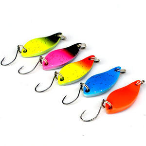 Vente en gros de leurres de pêche en métal SP214 3 cm 2,6 g, spinner baits, cuillères, avec hameçon simple pour la pêche en mer, en bateau et en pêche à la mouche - Product Image 3