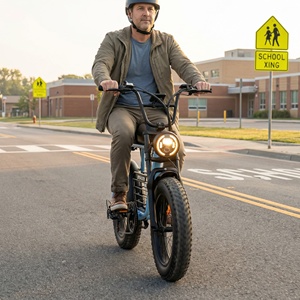 Vélo électrique familial pratique avec banquette longue et phare LED, idéal pour les trajets scolaires et les balades matinales en banlieue - Product Image 6