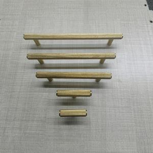 Modern Brass <b>Cabinet</b> Bar Handles For Drawer Wardrobe Home Office Furniture Durable <b>Gold</b> Finish Double Hole Design - Product Image 1