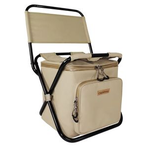 Silla Plegable Portátil 3 en 1 para Exteriores con Bolsa de Almacenamiento, Respaldo Aislante para Jardín, Playa, Camping y Pesca - Product Image 4