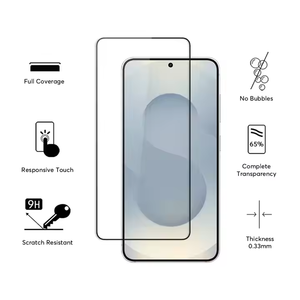 2025 nouveau <span class=keywords><strong>Mode</strong></span> 2/4 pièces HD bord noir verre trempé pour Samsung Galaxy S25 bord protecteur d'écran colle complète <span class=keywords><strong>Film</strong></span> de couverture complète - Product Image 5