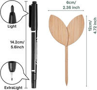 Étiquettes de plantes de pépinière de bricolage industrielles étiquettes de jardin de forme chaude avec stylo marqueur pour graines herbes en pot fleurs légumes