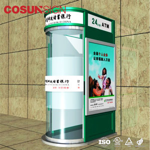 De pared al aire libre a través de <span class=keywords><strong>cajero</strong></span> automático quiosco con <span class=keywords><strong>Banco</strong></span> de señalización uso bancario - Product Image 1