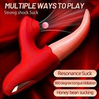Zungen-Leck-Vibrator Saugender Weiblicher Masturbator G-Punkt Klitoris-Stimulator Dildo Nippel-Massagegerät Erotische Maschine Sexspielzeug für Frauen