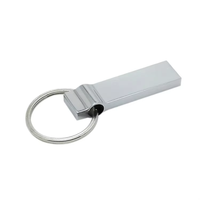 Promocional 4GB 8GB 16GB 32GB 64GB llavero USB Flash Drive Metal impermeable Pen Drive llavero USB Flash Disk