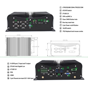 Industrial Fanless Mini PC 11th/12th Gen Intel Core I5/I7 1255U/1165G7/1135G7 RS485/422/232 <strong>COM</strong> HD-<strong>MI</strong> VGA GPIO-New Tiny Computer - Product Image 2