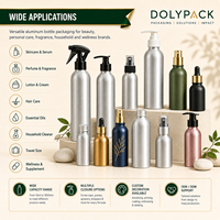 Bouteille de bière en aluminium à marque privée avec fermeture métallique, finition argentée, or rose mat, impression personnalisée pour la vente au détail