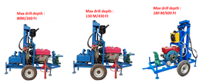 물 우물 기계 물 드릴링 기계 300m 물 시추공 기계 용 핫 세일 깊이 200M 300m 유압 드릴링 장비 - Product Image 2