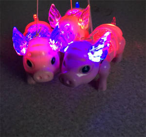 Caliente lindo música eléctrica caminar cerdo juguetes LED luz resplandor electrónico mascotas linterna juguete niños bebé niña niño juguetes educativos - Product Image 6