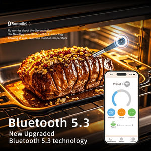 Le plus récent thermomètre à viande BT intelligent <span class=keywords><strong>sans</strong></span> <span class=keywords><strong>fil</strong></span> numérique avec <span class=keywords><strong>sonde</strong></span> unique 820FT longue portée pour barbecue/gril/<span class=keywords><strong>four</strong></span>/fumeur/rôtisserie/nourriture - Product Image 4