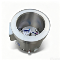 Marmite de cuisson à soupe électrique robuste à double enveloppe en acier inoxydable 24 kW, grande chaudière à eau commerciale