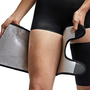 Women's Spandex Sauna <strong>Thigh</strong> <strong>Belt</strong> Running Fitness Double Sweat Trimmer Velcro Adjustable Leg Guard - Product Image 1