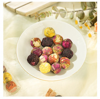 Magnifique Cadeau : Thé Comprimé aux Saveurs Mixtes, Boule de Thé Fleurissant aux Saveurs Assorties