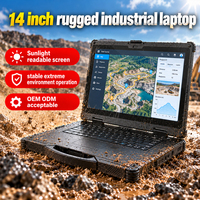 14 Inch Rugged Laptop Sunlight Readable Screen Stable Extreme Env Operation OEM ODM For Oil Gas Power Industry Projects