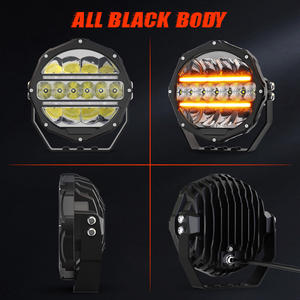 Vente en gros haute puissance E-Mark hors route LED spot de conduite 4WD 1250M camion rond tout-terrain 7 pouces voiture projecteurs LED 4x4 - Product Image 4