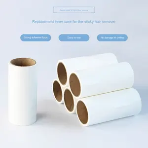 Vêtements à haute adhérence et épilateur pour animaux de compagnie Stock solide brosse à papier collante magique noyau de papier de rouleau de charpie Tealable - Product Image 2