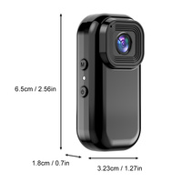 Kamera Mini HD 1080P, sudut lebar 140 derajat, klip belakang, kamera saku perekam Video, kamera bersepeda genggam