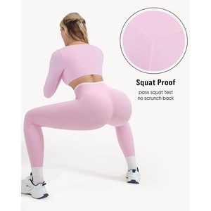 FOXA Leggings de sport taille haute pour femme, pantalon de yoga avec poche, en spandex et polyester - Product Image 4