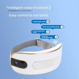 Cordless Visible Eye Care Instrument <b>Vibration</b> Heat Massage <b>Bluetooth</b> Music Mask MOQ Negotiable Custom Packaging - Product Image 3