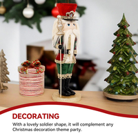2026 exquis debout tissu casse-noisette luxe cadeaux de noël fabriqués à la main décorations de noël pour vitrine accessoires de fenêtre