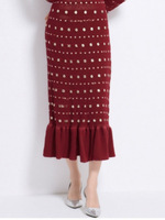 Vêtements pour femmes en gros, robe sirène à manches longues en tricot, robe longue à queue de poisson noire élégante de haute qualité, vêtements pour femmes