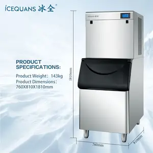 BSF-1000 500Kg/24H Clear Ice Machines Cube Ice Maker Voor Commerciële
