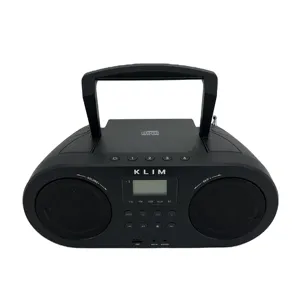 Reproductor de CD de audio portátil Boombox con pantalla de CD/USB/MP3/LCD portátil de fábrica profesional