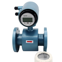 4-20mA Pulse Liquid 50Hz Electromagnetic Flow Meter DN50 2 Inch LCD Stainless Steel High Accuracy Water Fluid