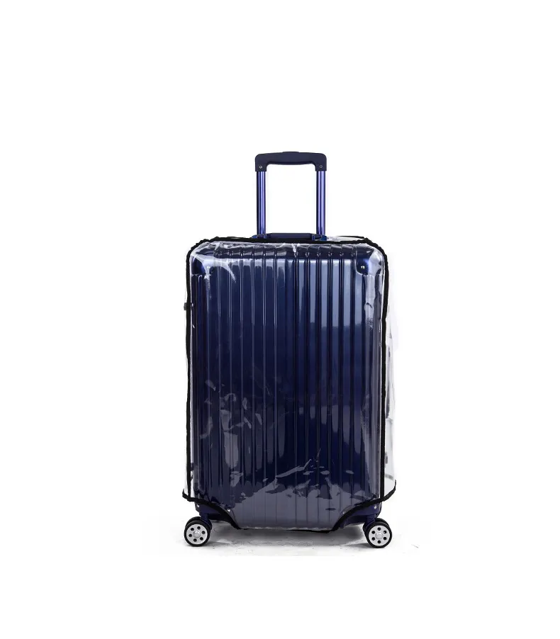 PVC şeffaf olmayan çıkarılabilir evrensel ultra geçirgen kılıf kapak koruyucu kapak toz geçirmez su geçirmez tekerlekli çanta bavul