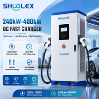 Station de recharge DC haute puissance 240kW 320kW 400kW pour véhicules électriques, double connecteur CCS2 GBT, chargeur EV intelligent OCPP 1.6J pour station routière