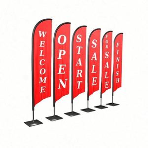 Bandera Lágrima Personalizada Impresa de Fibra de Vidrio para Publicidad, Exhibiciones, Celebraciones, Inauguraciones, Lavaderos de Autos y Tiendas - Product Image 3