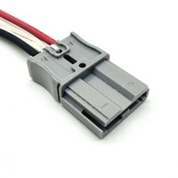 Connecteur de câble de charge de batterie UPS industriel personnalisé SA 50A pour Anderson, DIN L = 100mm, mâle/femelle, 2P, contact en cuivre, PC