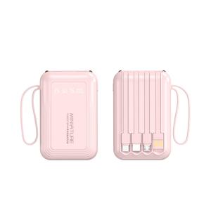 Producto de Moda, Mini Banco de Energía de 10000 mAh con Entrada Tipo-C, Carga Rápida de 10 W, Cables Integrados, Bancos de Energía con Logotipo Personalizado para Regalo - Product Image 3