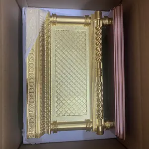 Judaica Gouden Ark Van Het Verbond Getuigenis Koperen Basis 20 "Grote Omvang