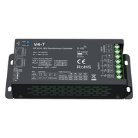 Contrôleur LED V4-T 12V-48VDC à tension constante PWM, gradation RF synchrone 4 canaux pour bande LED CCT RGBW RGB, garantie 5 ans