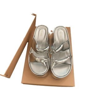 Silver Wedge High-grade Slippers Women's Summer Wear High-rise Thick Bottom <b>Small</b> Non-slip Beach - Product Image 5