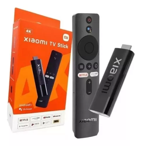 Xiaomi Mi Stick Original Lacrado Pronta Xiaomi TV Stick 4K 2nd Gen Xiaomi Controle De Voz Full Hd 8gb Cor Preto