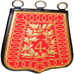 Insigne de tissu brodé personnalisé, reproduction de sabretache brodée à la main, sans nickel, avec attache papillon - Product Image 4