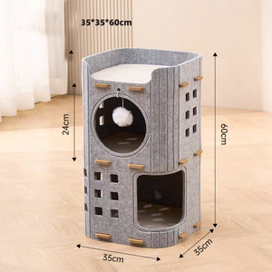 Home <strong>decoration</strong> Double-layer scratching board closed bed Indoor <strong>four</strong> <strong>seasons</strong> universal - Product Image 5