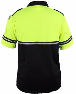 Polo de sécurité haute visibilité imperméable à manches courtes avec bande réfléchissante argentée <span class=keywords><strong>FR</strong></span> et design bicolore pour les travailleurs du bâtiment - Product Image 6