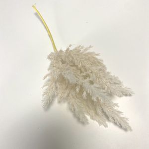 Flores artificiales de flocado, hierba de pampas de imitación para ramo de boda, bricolaje - Product Image 4